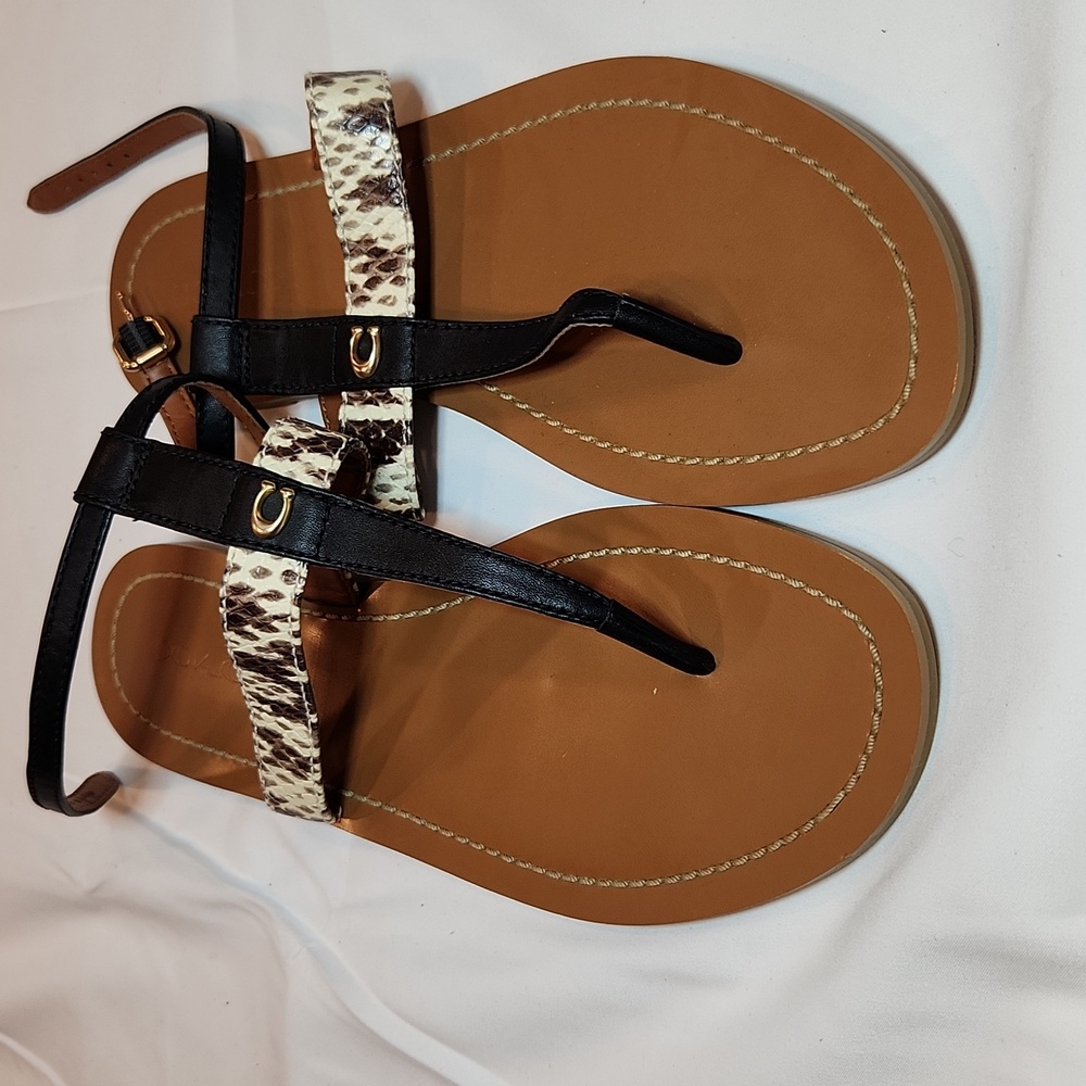 Coach thong sandals size 10